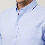 Camisa Algodón Hombre Farifax Azul Rockford