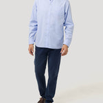Camisa Algodón Hombre Farifax Azul Rockford