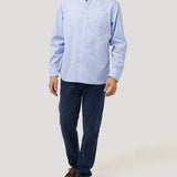 Camisa Algodón Hombre Farifax Azul Rockford