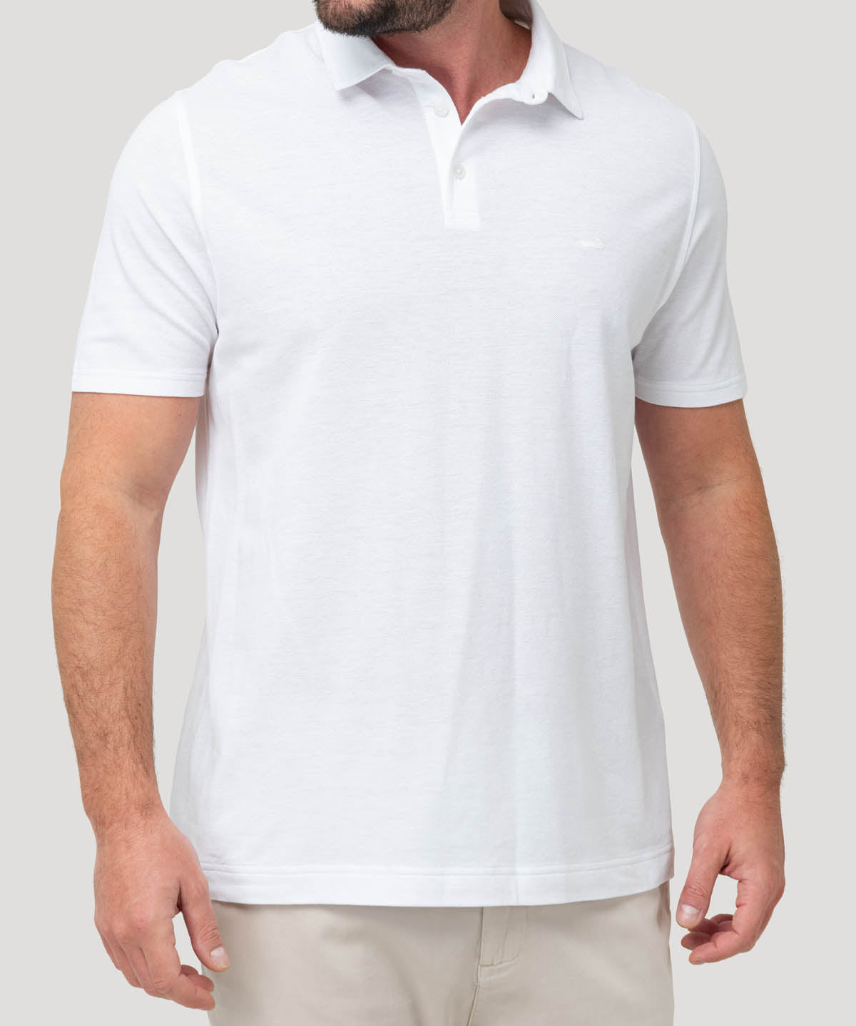 Polera Algodón Orgánico Hombre Padua Blanco Rockford