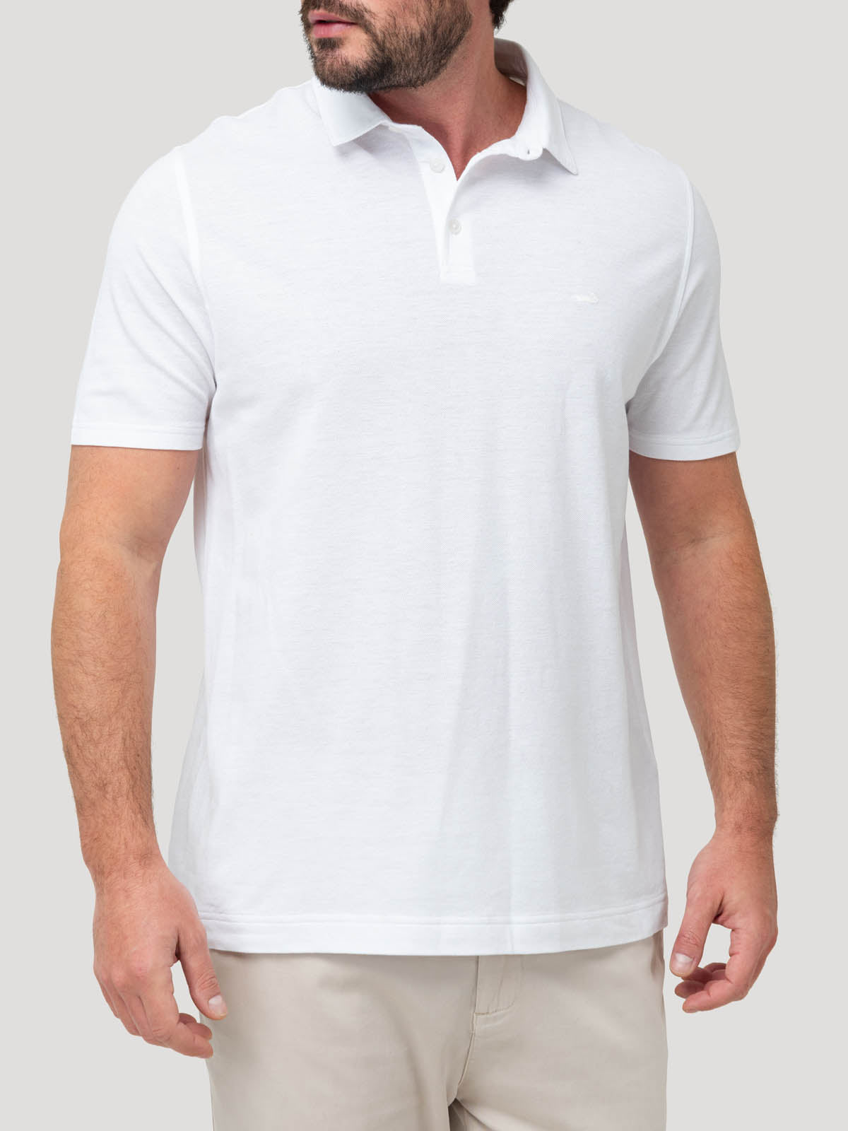 Polera Algodón Orgánico Hombre Padua Blanco Rockford