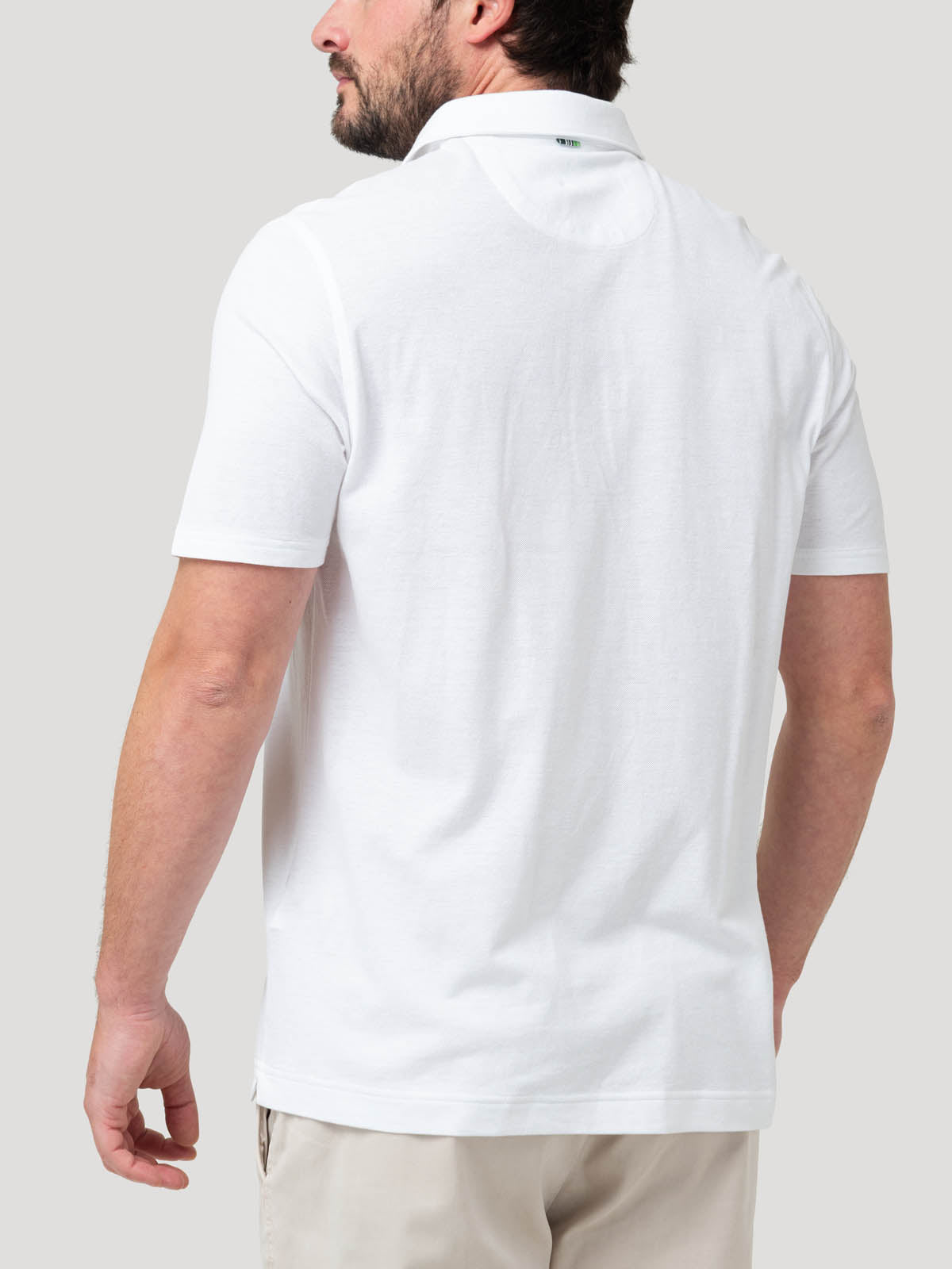 Polera Algodón Orgánico Hombre Padua Blanco Rockford