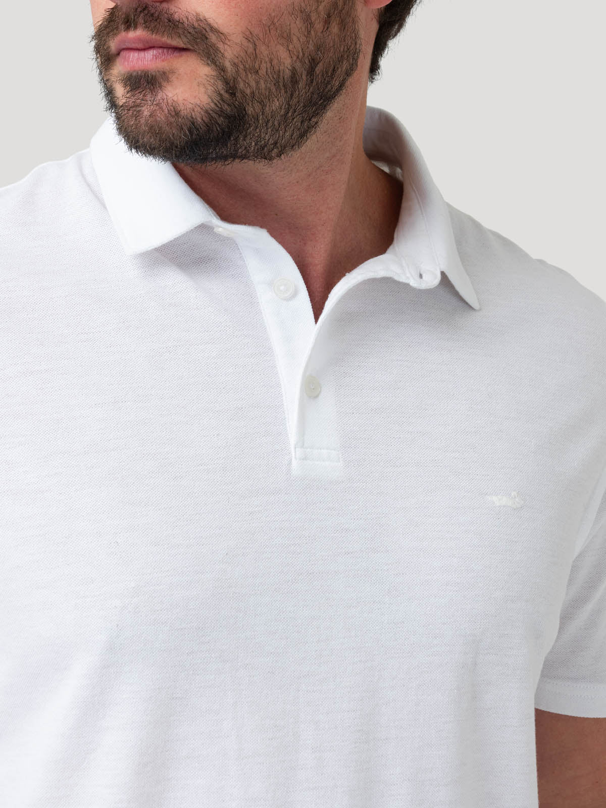 Polera Algodón Orgánico Hombre Padua Blanco Rockford