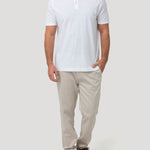 Polera Algodón Orgánico Hombre Padua Blanco Rockford