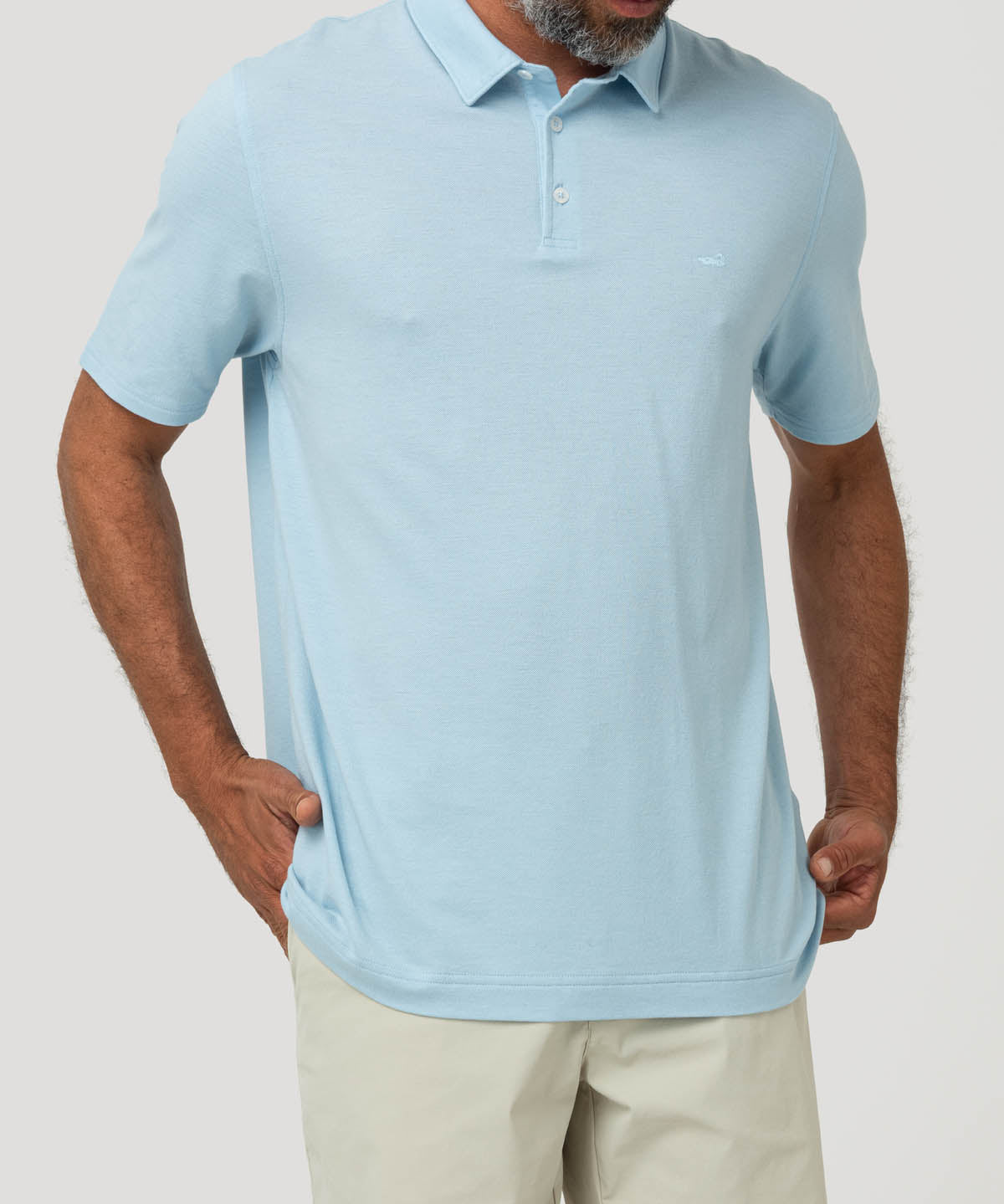Polera Algodón Orgánico Hombre Padua Celeste Rockford