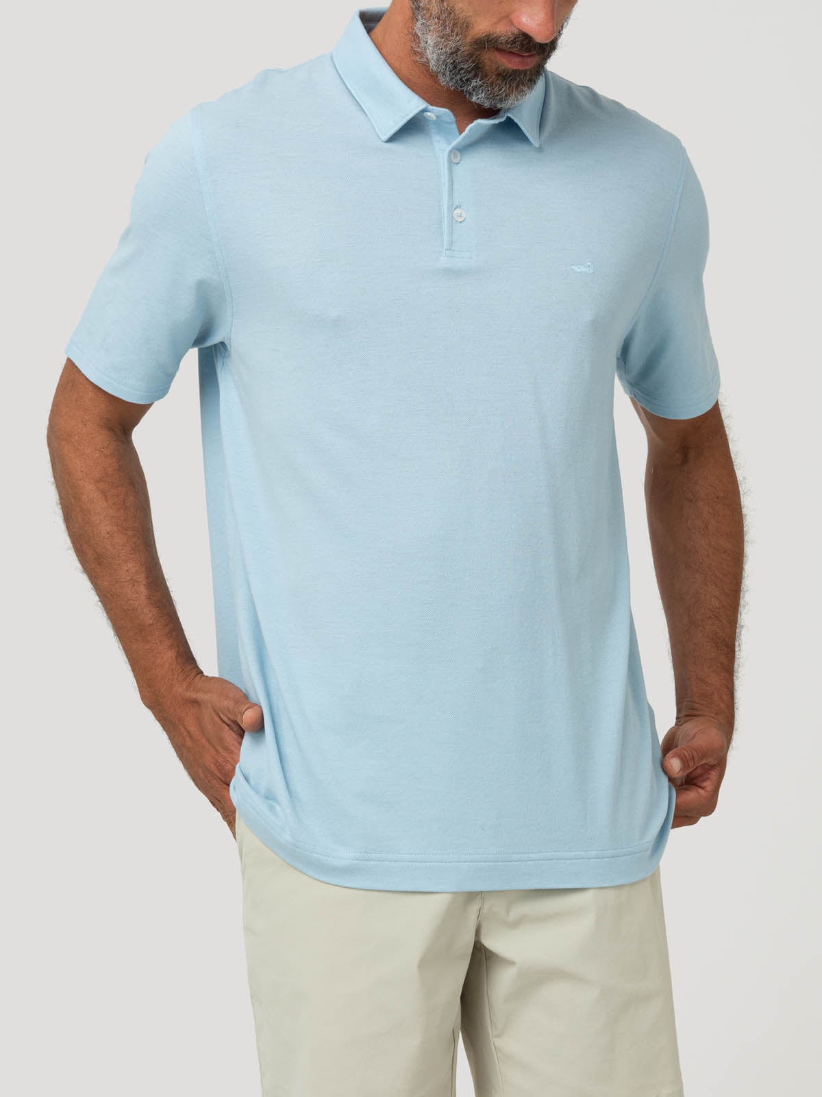 Polera Algodón Orgánico Hombre Padua Celeste Rockford