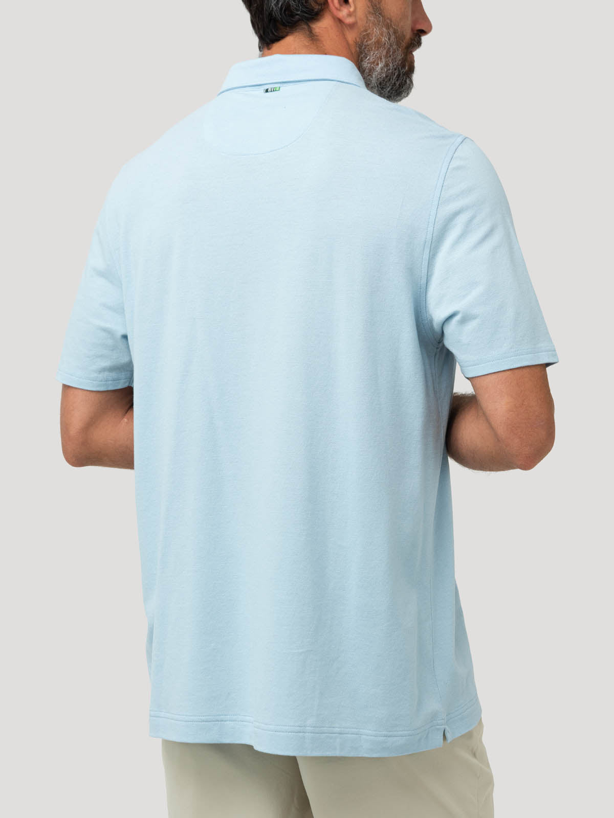 Polera Algodón Orgánico Hombre Padua Celeste Rockford