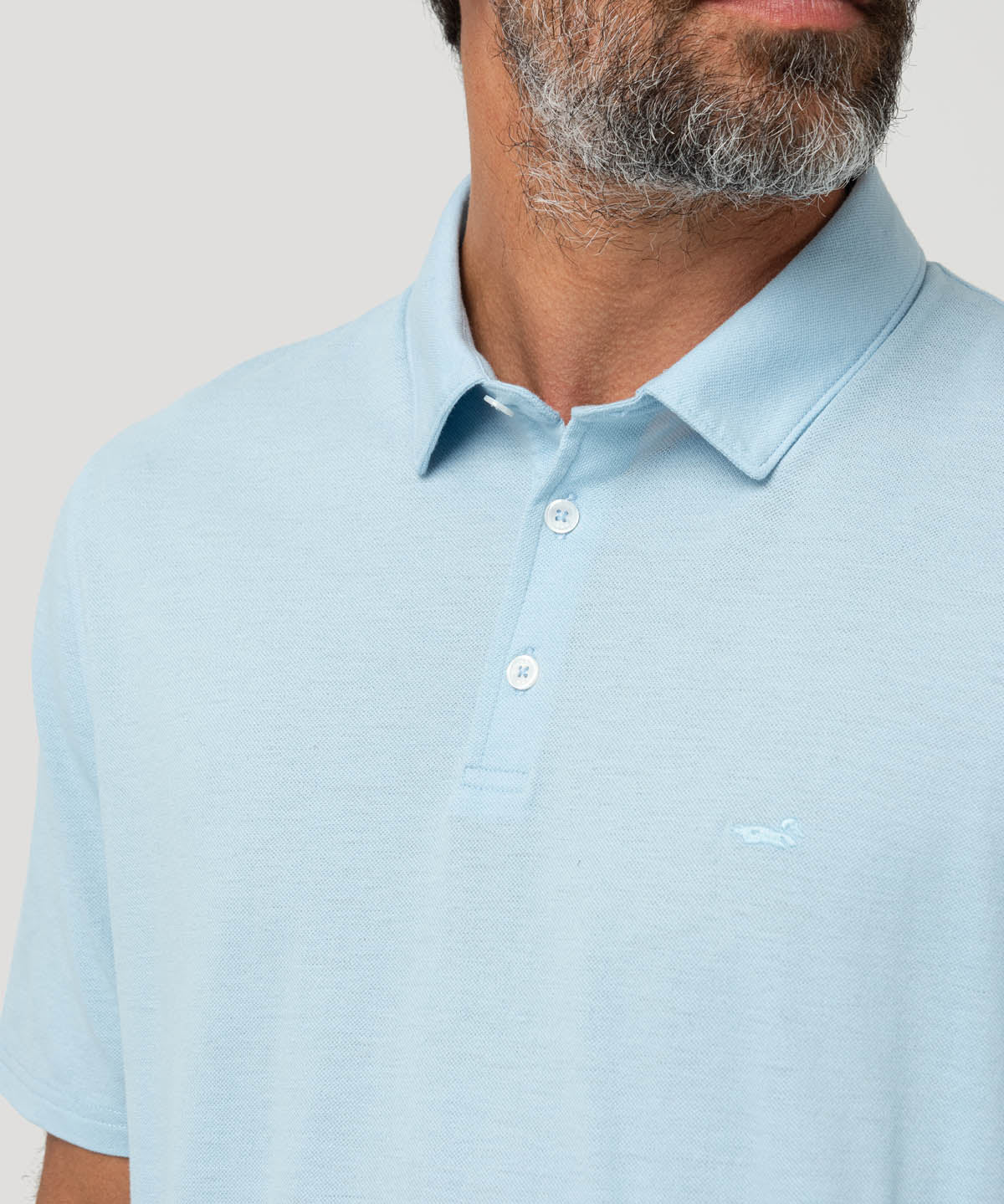 Polera Algodón Orgánico Hombre Padua Celeste Rockford