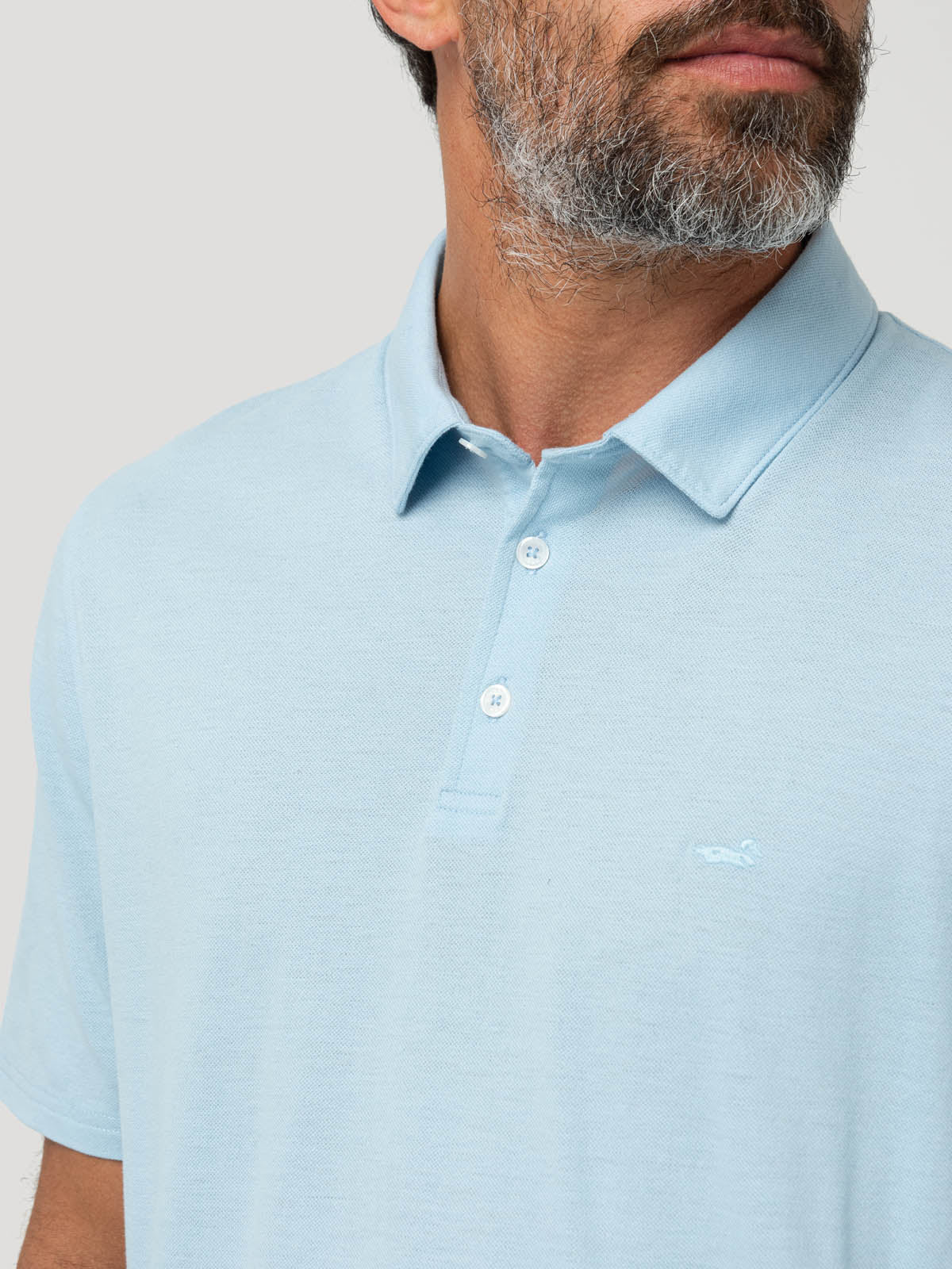 Polera Algodón Orgánico Hombre Padua Celeste Rockford