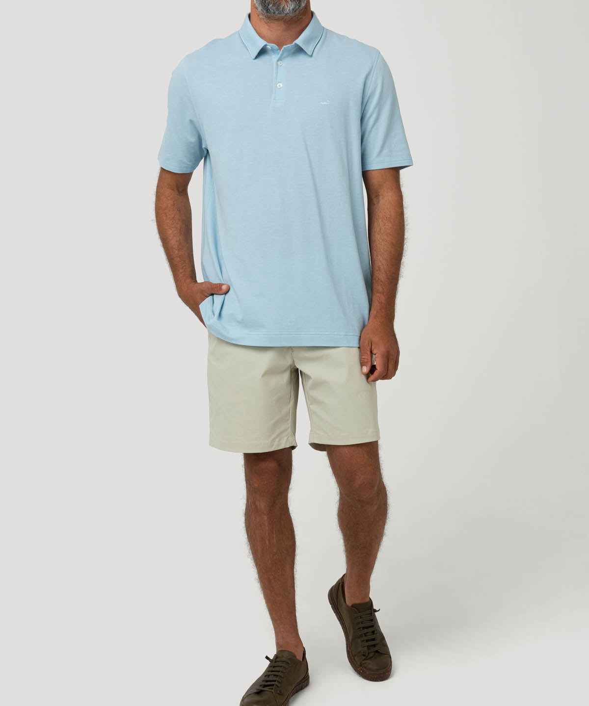 Polera Algodón Orgánico Hombre Padua Celeste Rockford