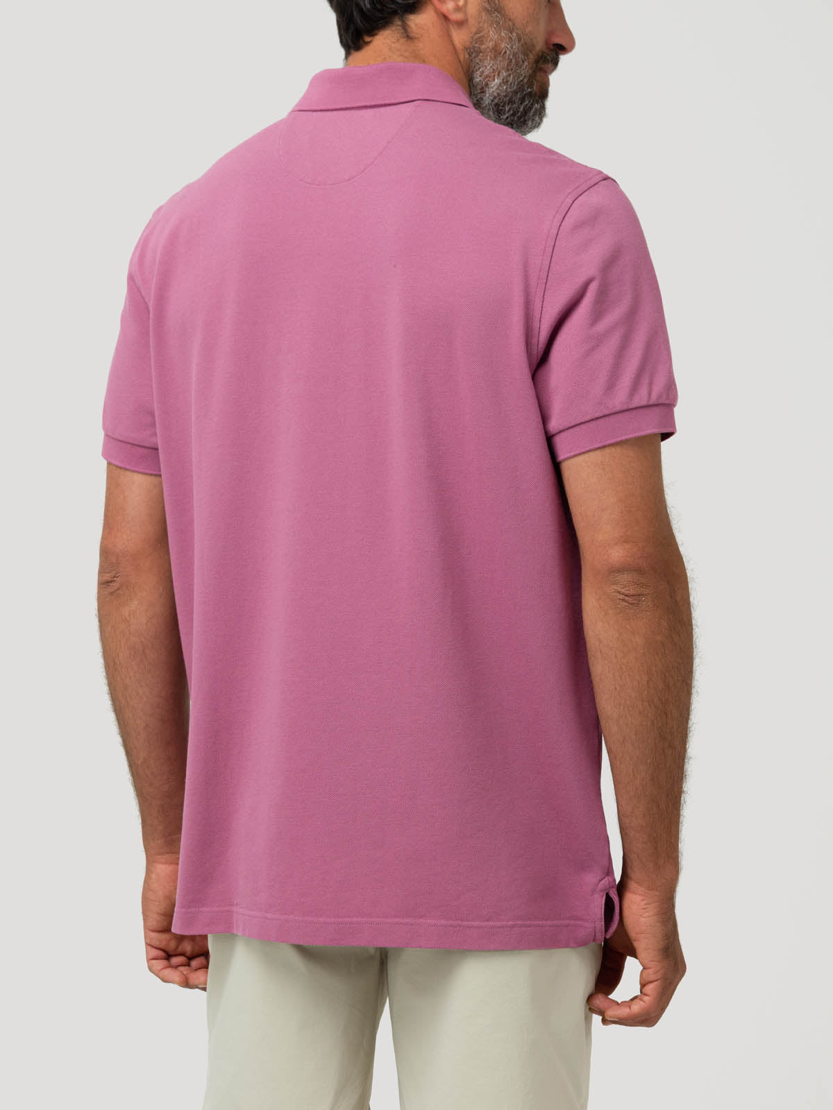 Polera Algodón Hombre Treviso Rosado Rockford