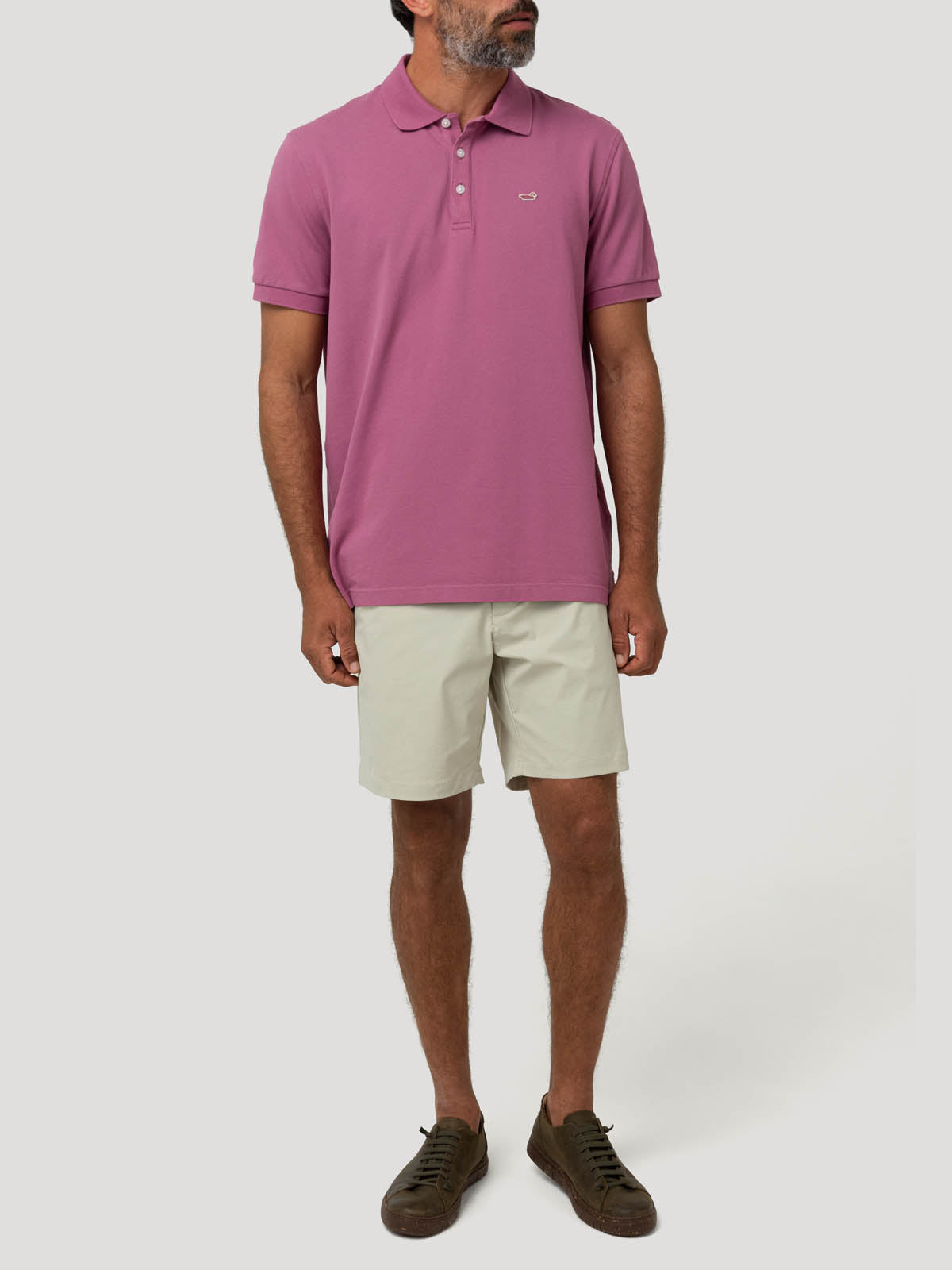 Polera Algodón Hombre Treviso Rosado Rockford