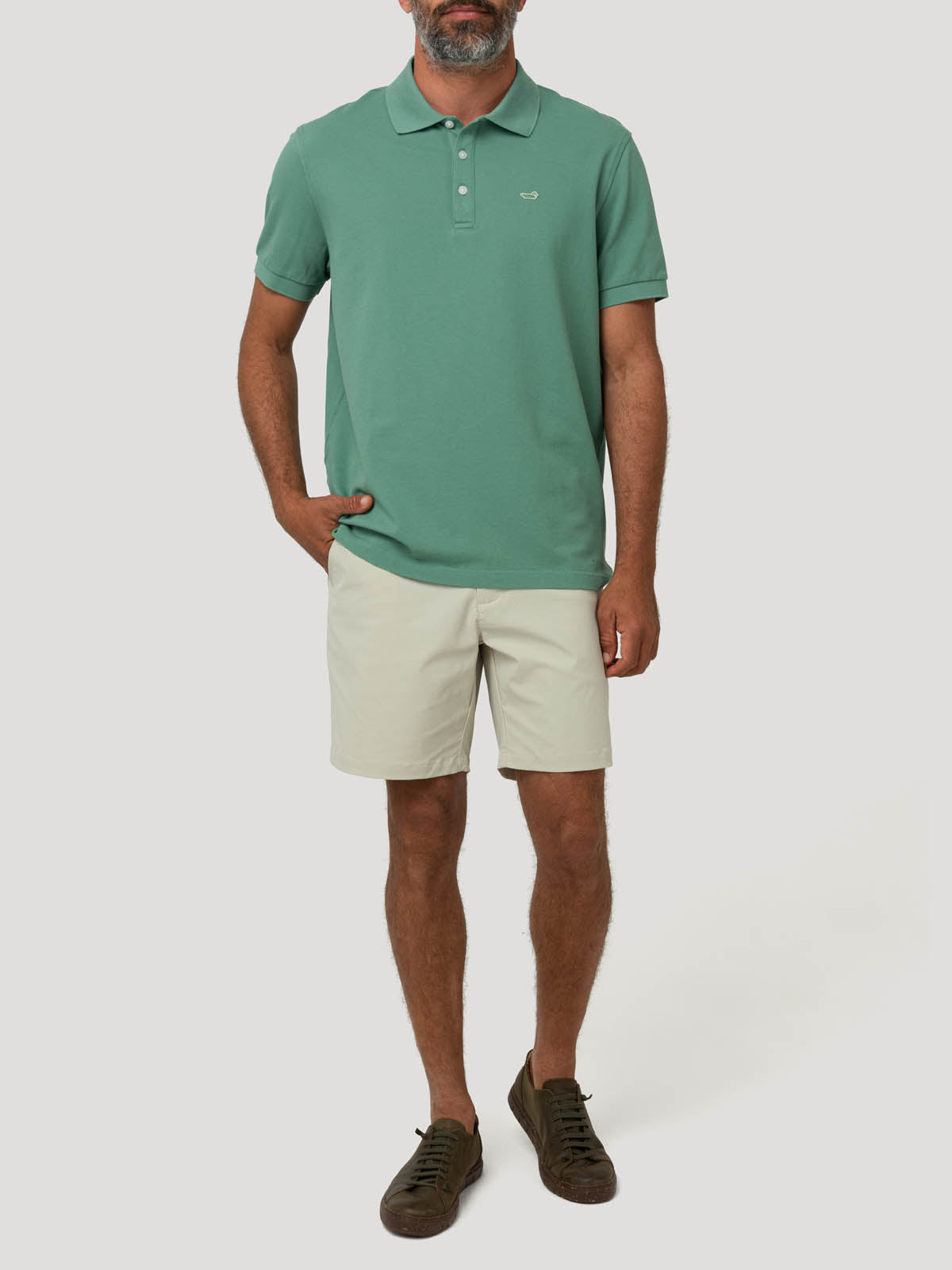 Polera Algodón Hombre Treviso Verde Rockford
