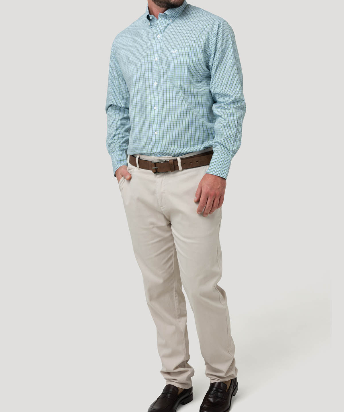 Camisa Libre de Arrugas Algodón Hombre WF PB Rockford