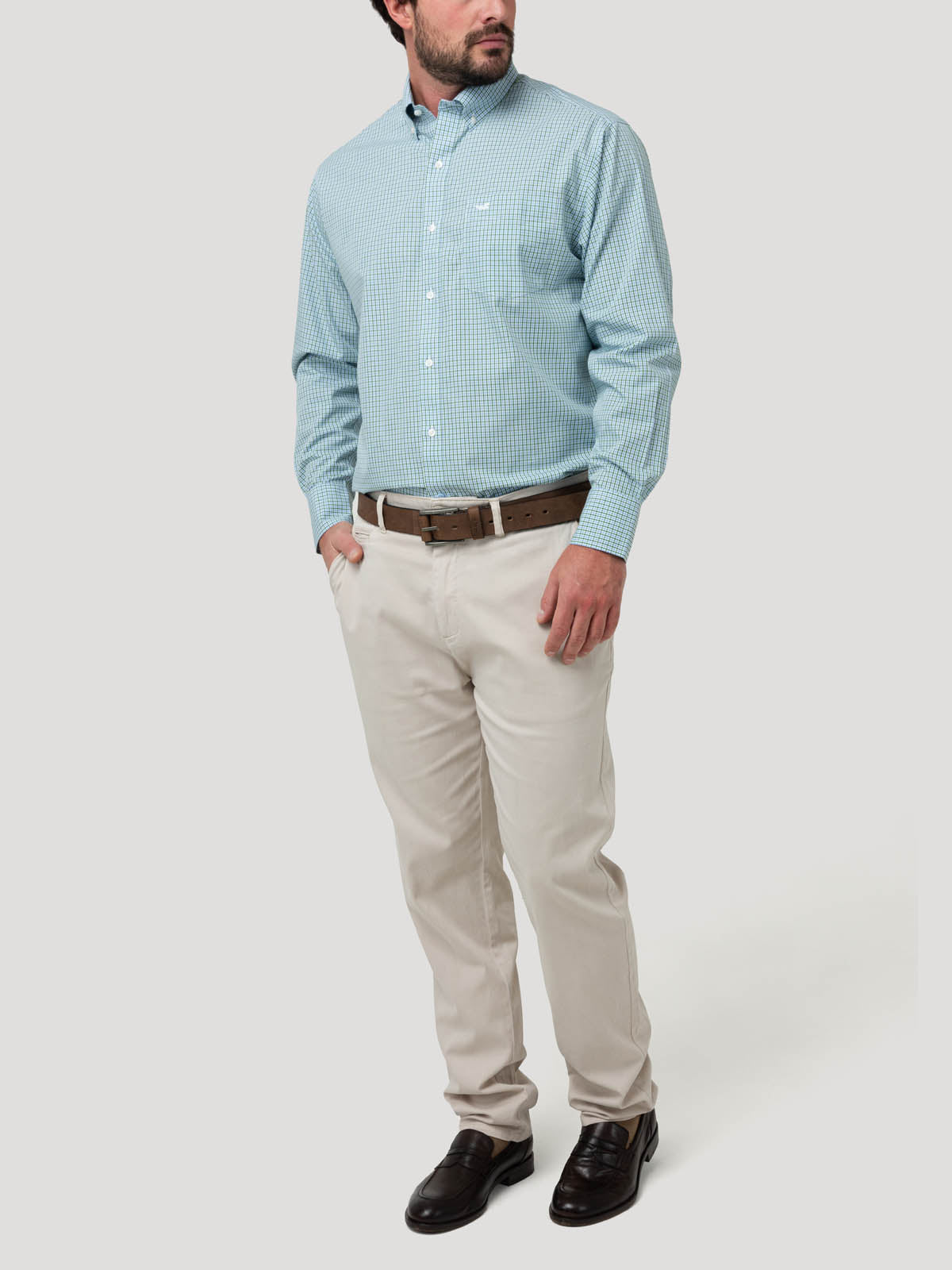 Camisa Libre de Arrugas Algodón Hombre WF PB Rockford