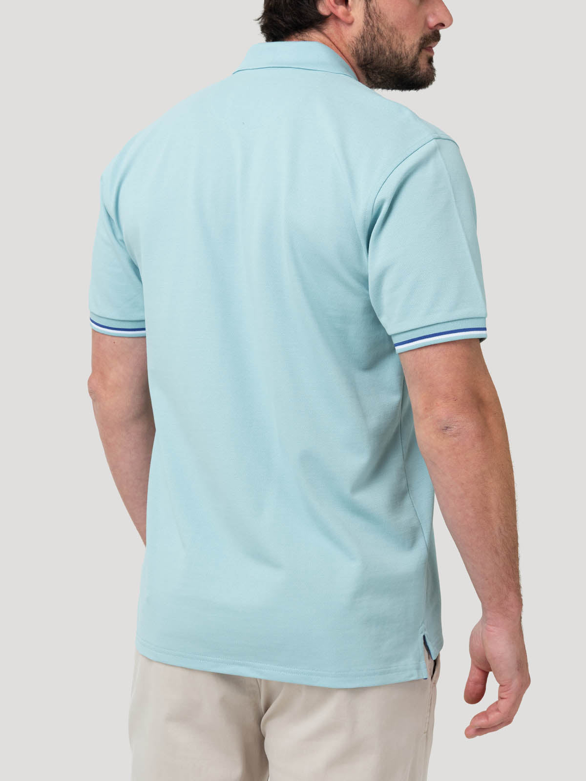 Polera Algodón Pima Hombre Mitchell Verde Rockford