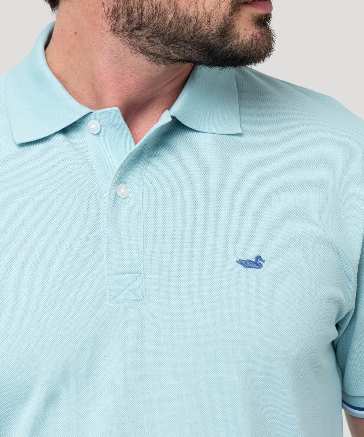Polera Algodón Pima Hombre Mitchell Verde Rockford