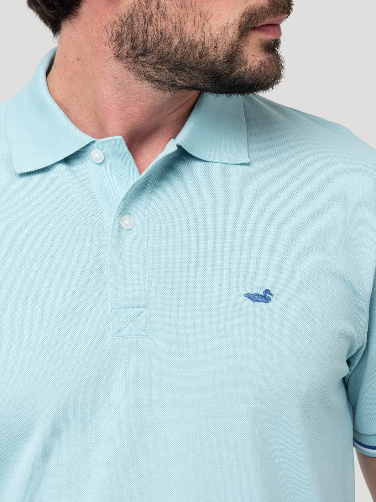 Polera Algodón Pima Hombre Mitchell Verde Rockford