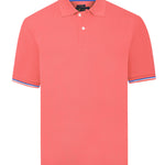 Polera Algodón Pima Hombre Mitchell Naranjo Rockford