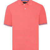 Polera Algodón Pima Hombre Mitchell Naranjo Rockford