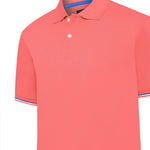 Polera Algodón Pima Hombre Mitchell Naranjo Rockford