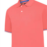 Polera Algodón Pima Hombre Mitchell Naranjo Rockford
