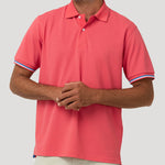 Polera Algodón Pima Hombre Mitchell Naranjo Rockford