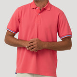 Polera Algodón Pima Hombre Mitchell Naranjo Rockford