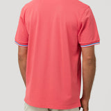 Polera Algodón Pima Hombre Mitchell Naranjo Rockford