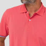 Polera Algodón Pima Hombre Mitchell Naranjo Rockford