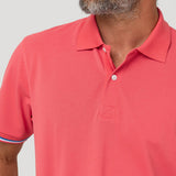 Polera Algodón Pima Hombre Mitchell Naranjo Rockford