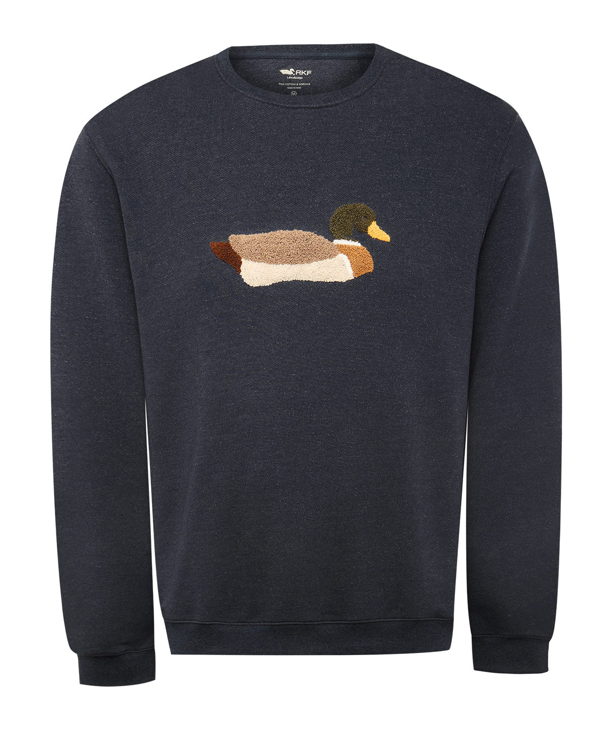 Polerón Algodón Pima Hombre Mallard Azul Rockford