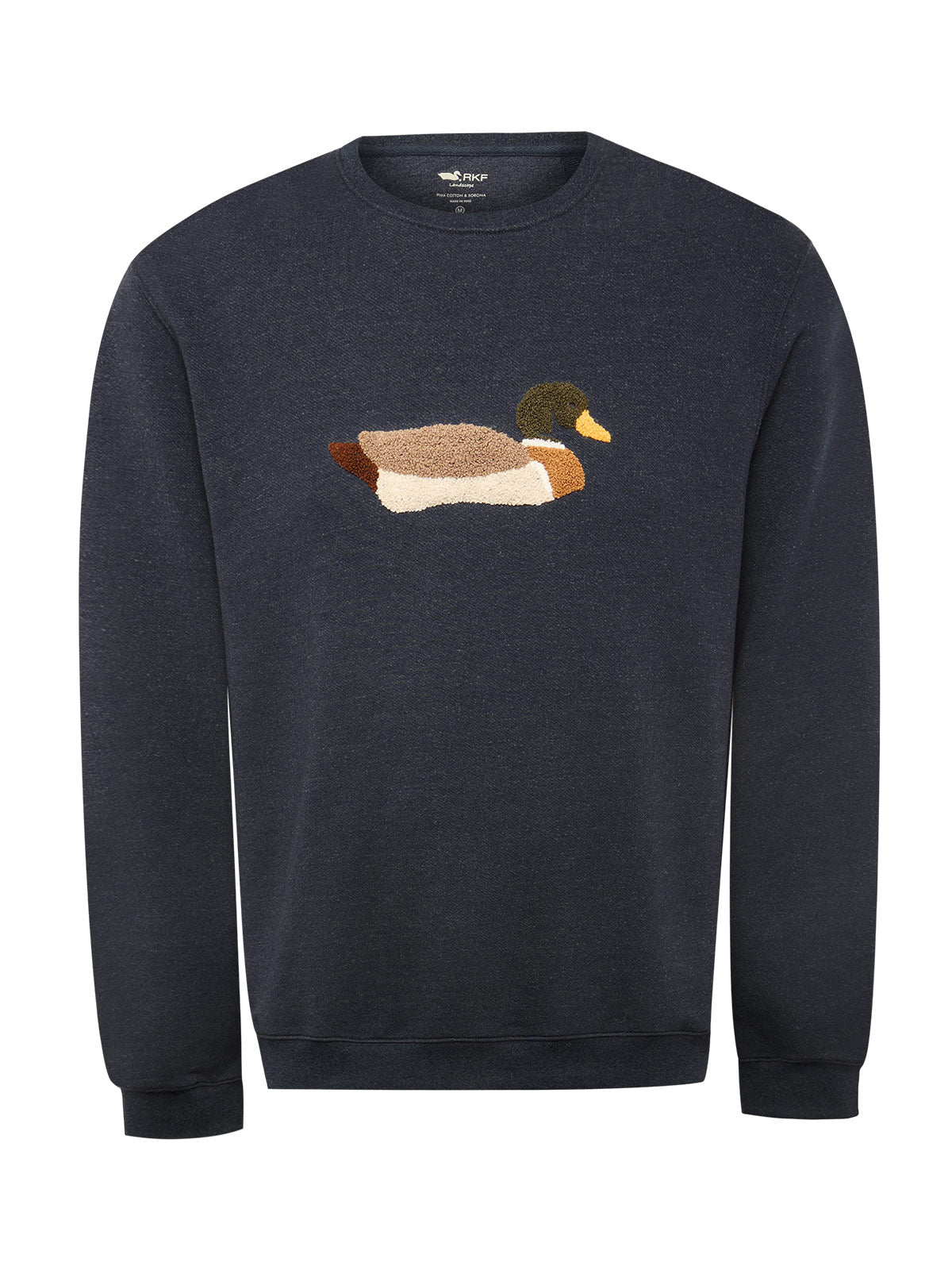 Polerón Algodón Pima Hombre Mallard Azul Rockford