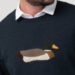 Polerón Algodón Pima Hombre Mallard Azul Rockford