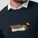 Polerón Algodón Pima Hombre Mallard Azul Rockford