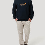 Polerón Algodón Pima Hombre Mallard Azul Rockford