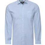 Camisa Algodón Hombre Flasquare Celeste Rockford