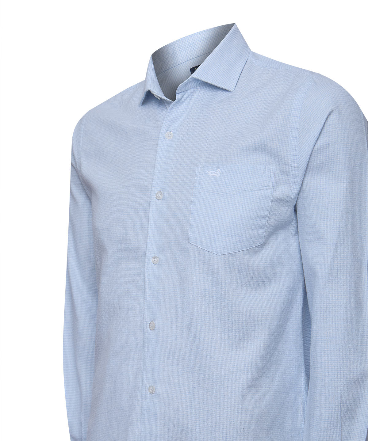 Camisa Algodón Hombre Flasquare Celeste Rockford