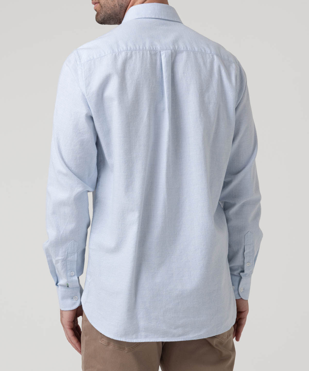 Camisa Algodón Hombre Flasquare Celeste Rockford