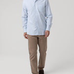 Camisa Algodón Hombre Flasquare Celeste Rockford