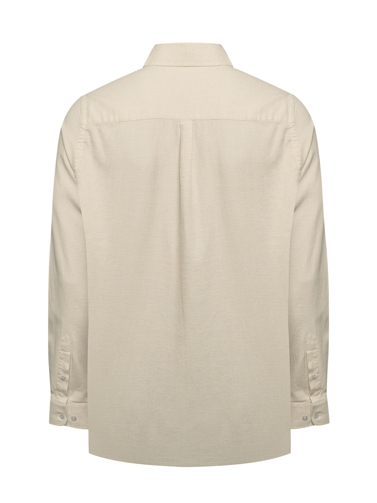 Camisa Algodón Hombre Flasquare Beige Rockford