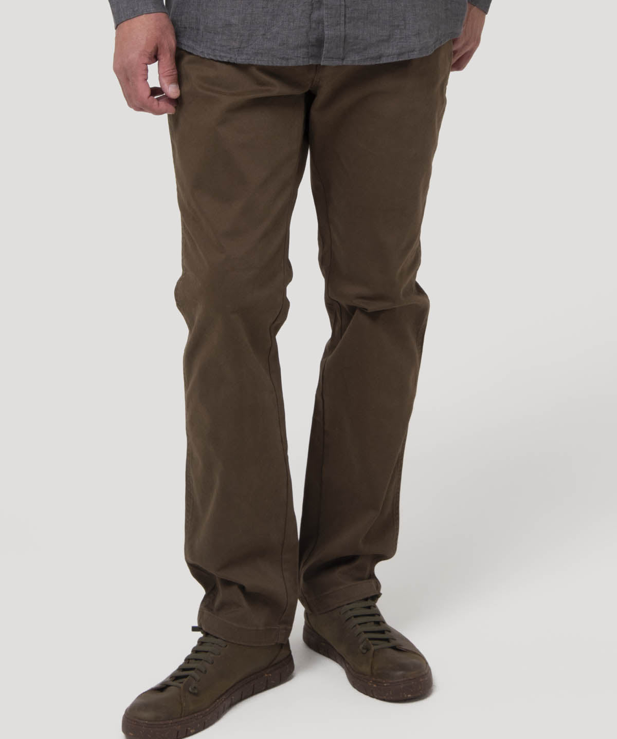 Pantalón Algodón Hombre Five Café Rockford