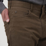 Pantalón Algodón Hombre Five Café Rockford