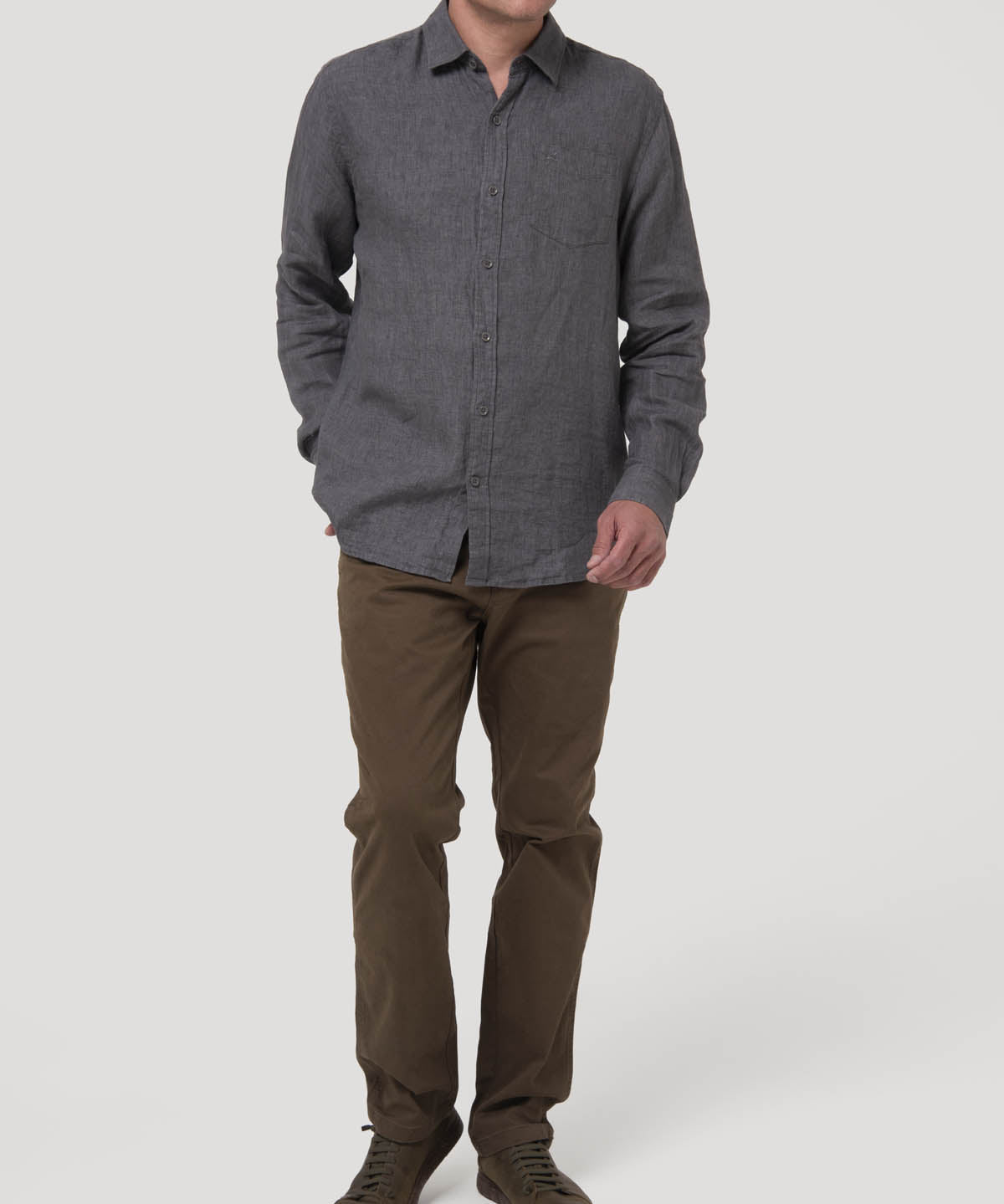 Pantalón Algodón Hombre Five Café Rockford