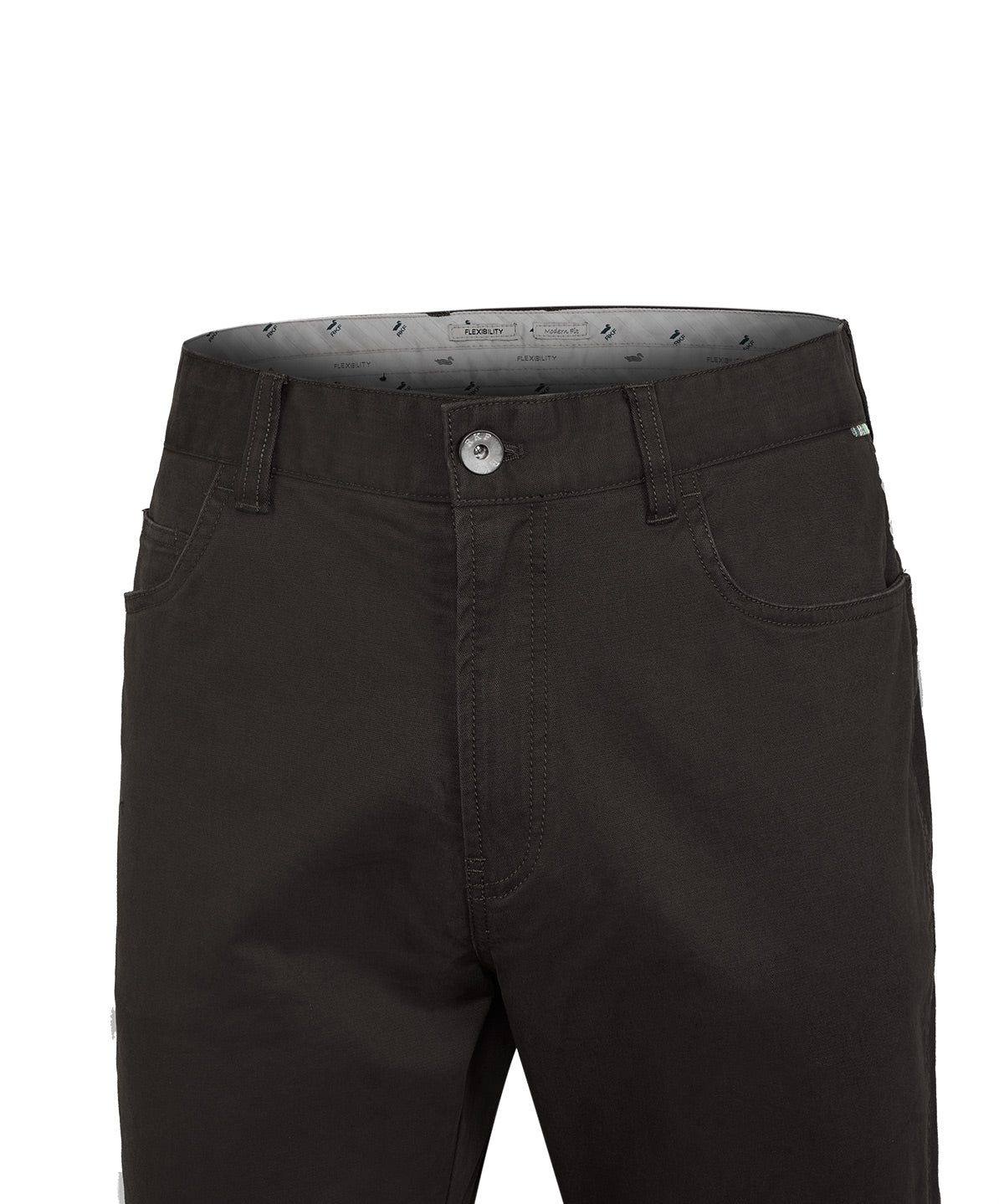 Pantalón Algodón Hombre Five Café Rockford