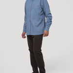 Pantalón Algodón Hombre Five Café Rockford