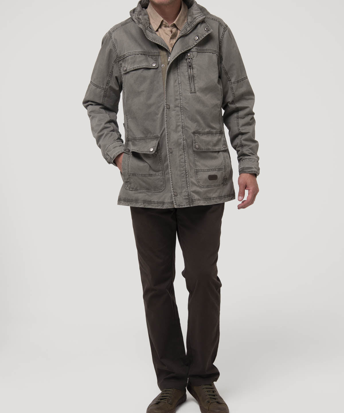 Chaqueta Algodón Hombre Madero Beige Rockford