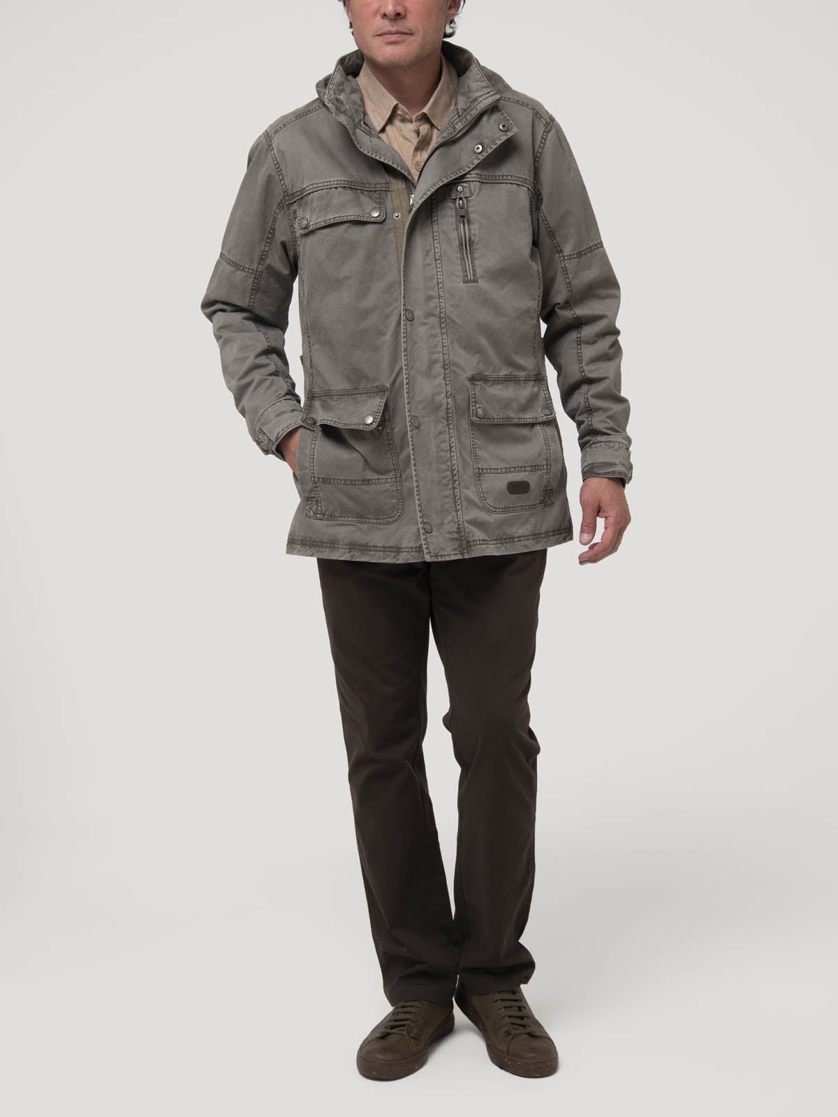 Chaqueta Algodón Hombre Madero Beige Rockford