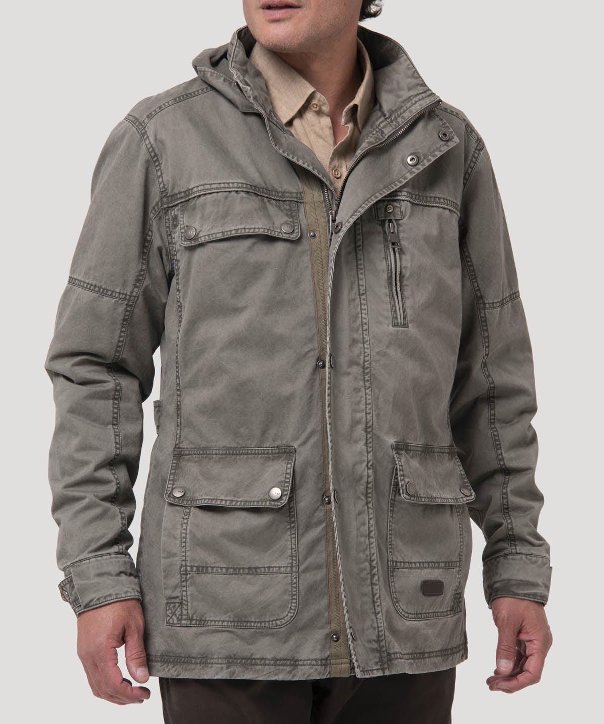 Chaqueta Algodón Hombre Madero Beige Rockford