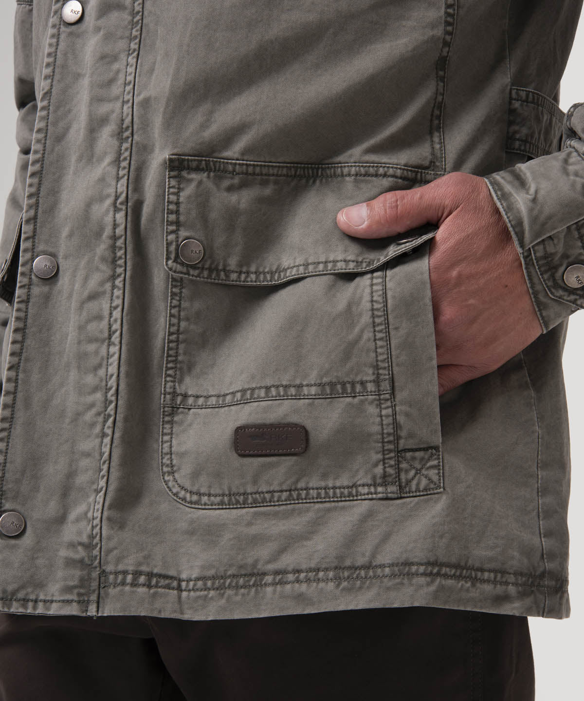 Chaqueta Algodón Hombre Madero Beige Rockford